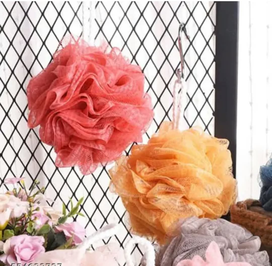 Nylon Loofah Bath Scrubber – Body Exfoliating Scrubber | Pack of 2