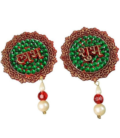Traditional Shubh Labh Beaded Door Hanging