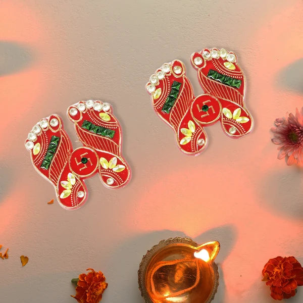 Shubh Labh Beaded Door Hanging Sticker – Traditional Festive Home Décor