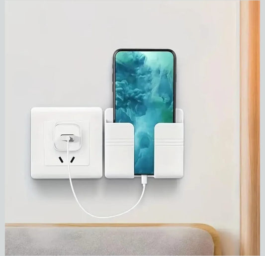 Wall-Mounted Mobile Phone Holder & Charging Stand