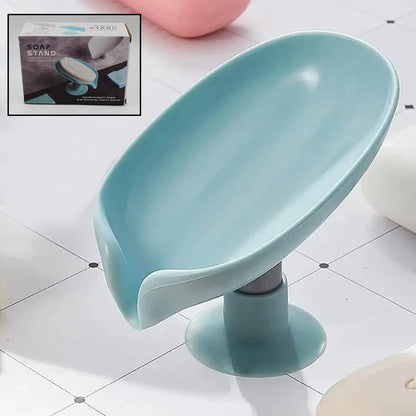 Self-Draining Leaf Shape Soap Dish Holder – Pack of 2