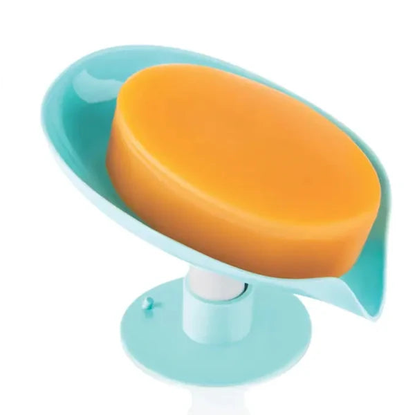 Self-Draining Leaf Shape Soap Dish Holder – Pack of 2