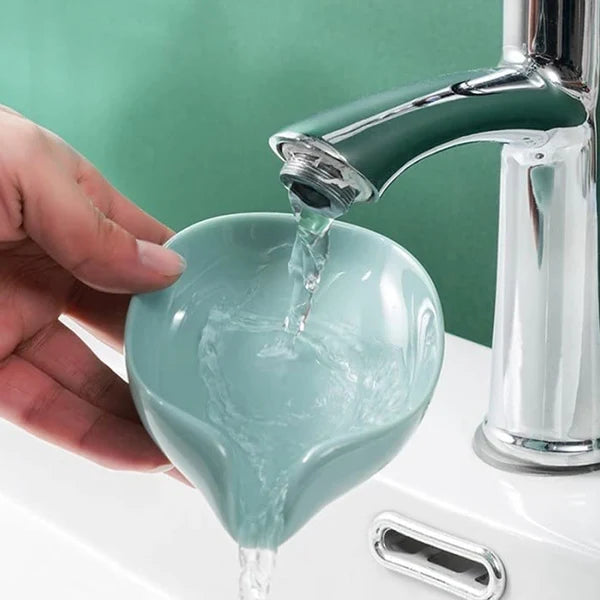 Self-Draining Leaf Shape Soap Dish Holder – Pack of 2