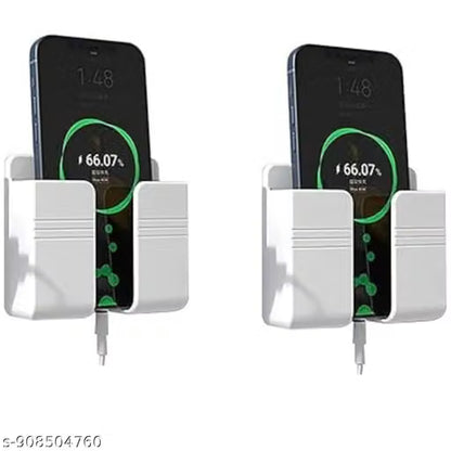 Wall-Mounted Mobile Phone Holder & Charging Stand